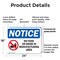 Signmission No Food Or Drink In Manufacturing Area, 24 in W x Rectangle, Plastic OS-2PACK-NS-P-1824-L-14593 - alternate 5